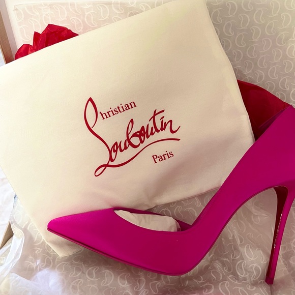 Christian Louboutin Iriza Pumps - Crepe satin - Bolerose - Picture 2 of 8